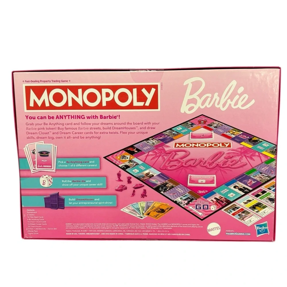 Barbie Monopoly Board Game‎ NEW